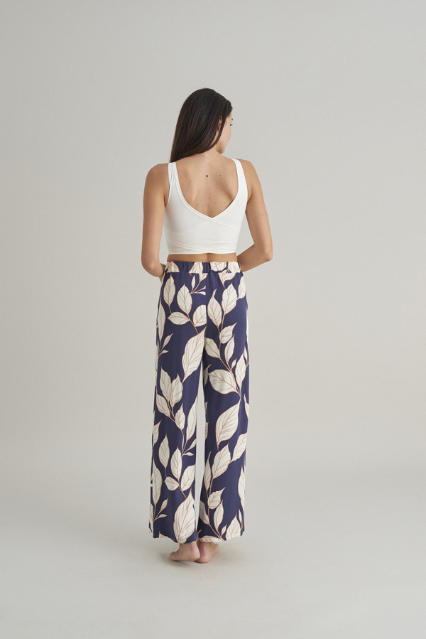 Blue leaves pants