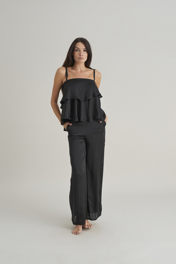 Wavy black pants 