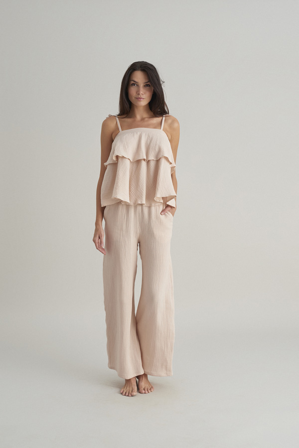 Wavy top/ cream 