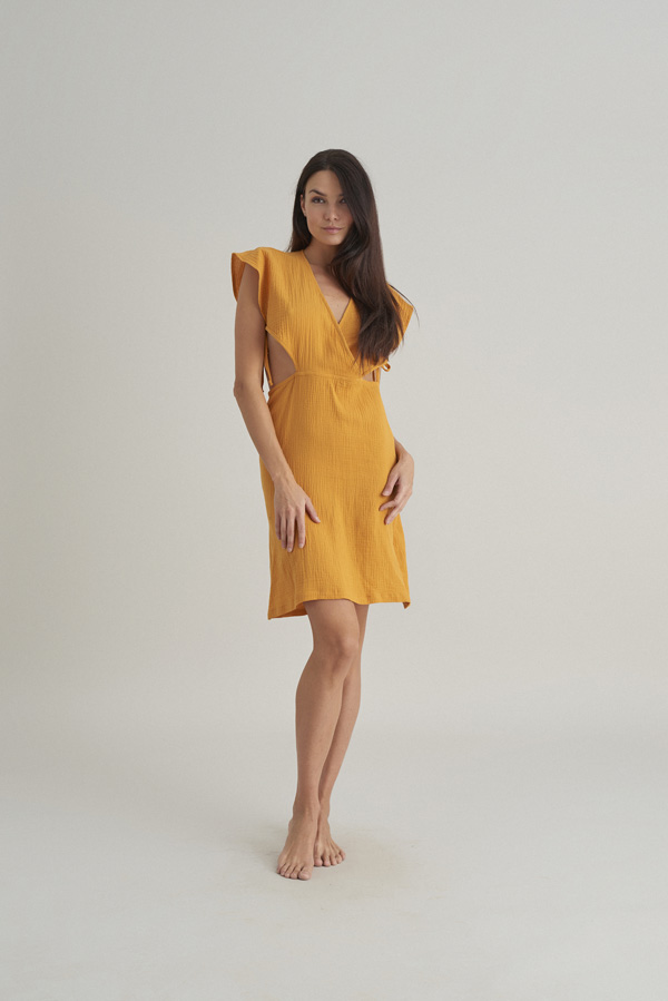 Butterfly dress / yellow
