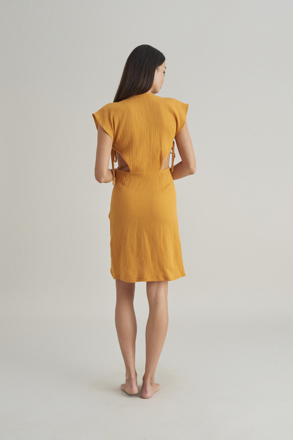 Butterfly dress / yellow