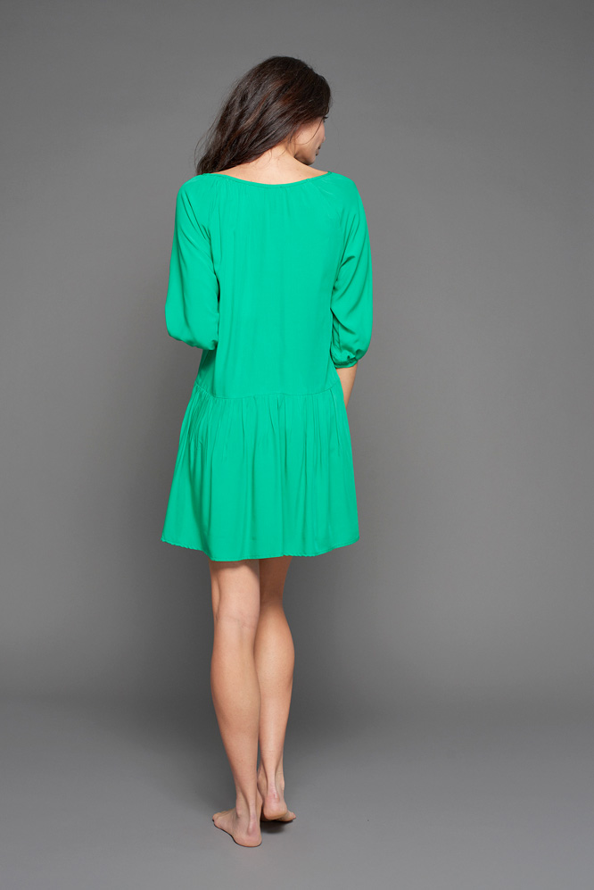 Wavy dress green