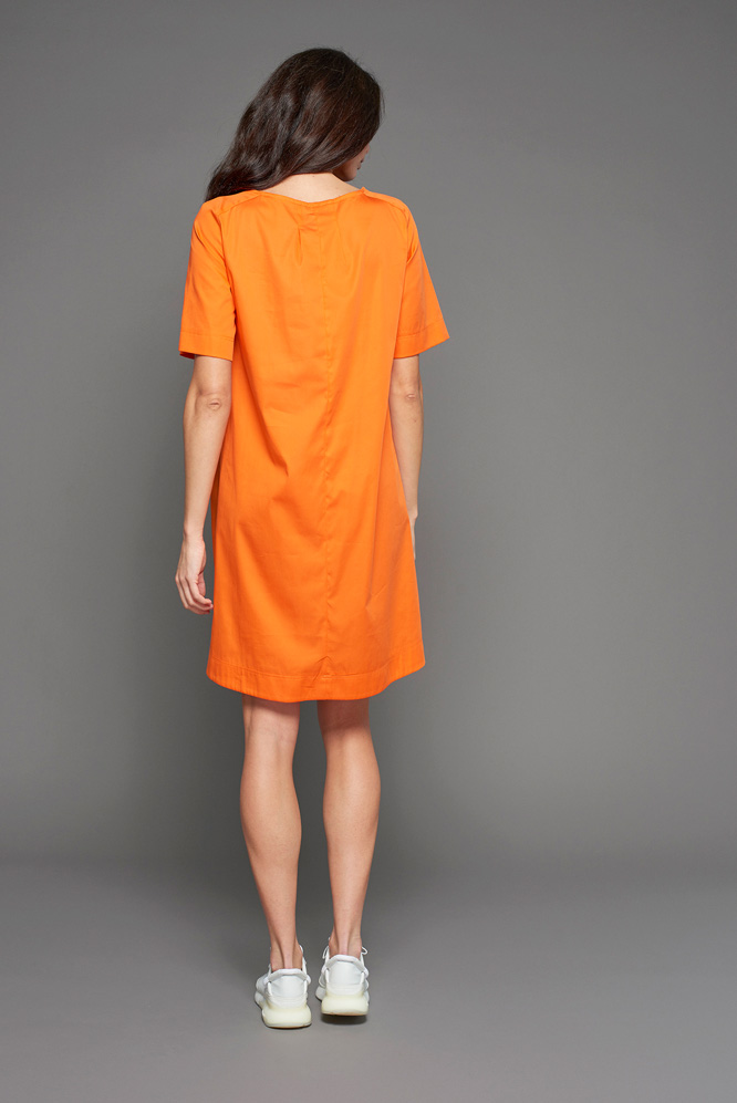 Square dress / orange